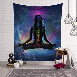 Chakra Meditating Tapestry